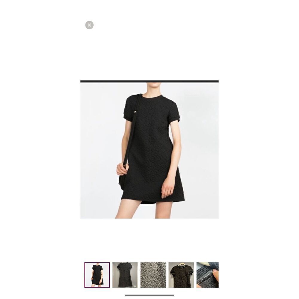 ZARA woman jacquard dress size small